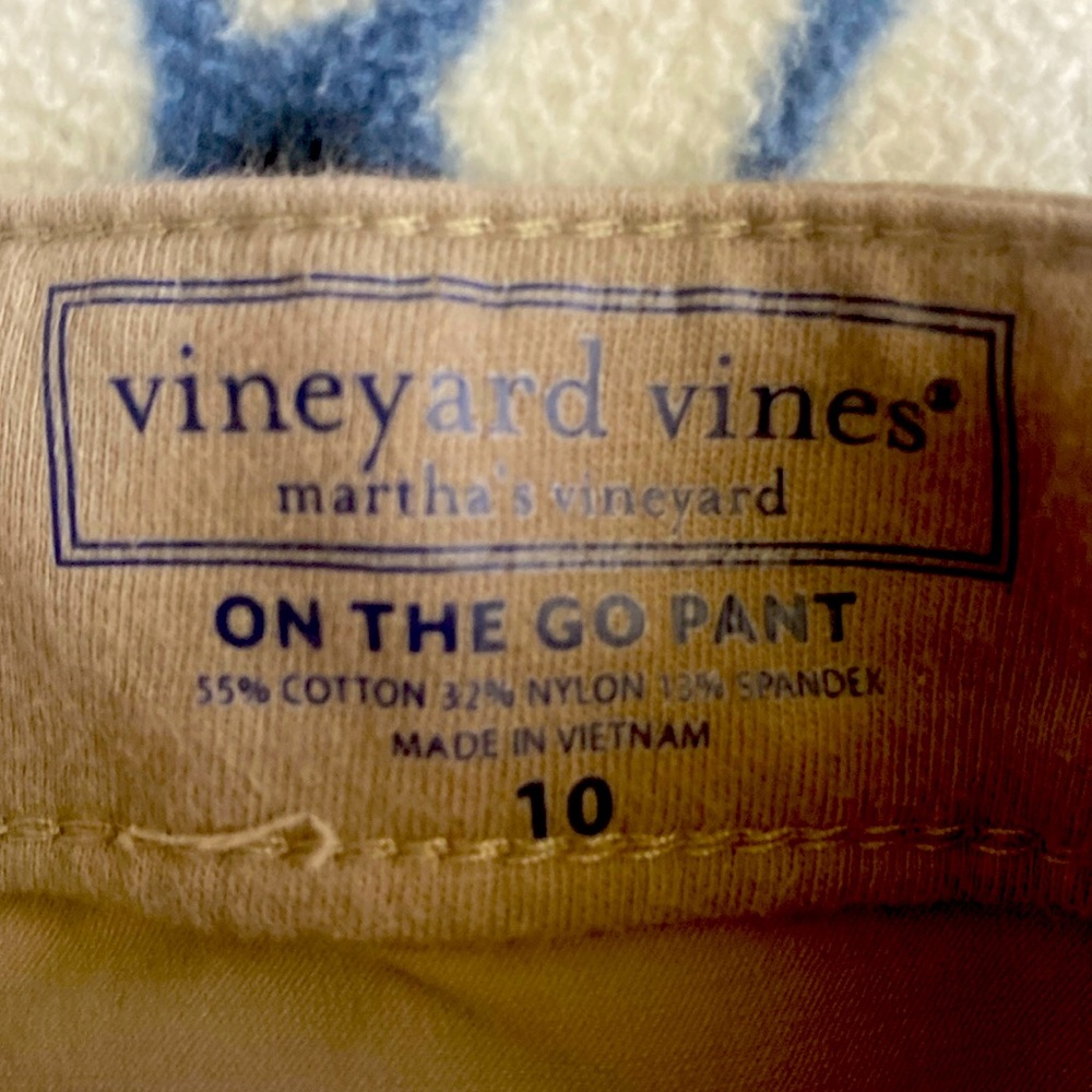 Vineyard Vines Tan Kids On The Go Pants